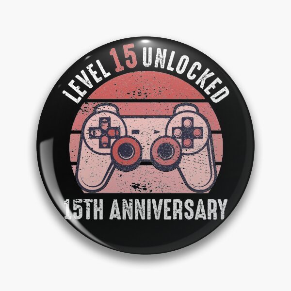 Item preview, Level 15 Unlocked 15th Anniversary Gamer designed and sold by RandomStuffShop.