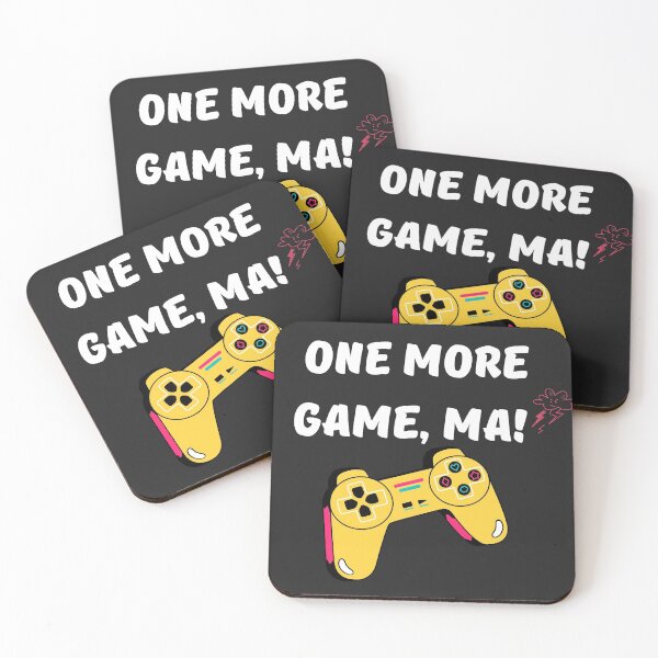 Item preview, One more game, MA! - Funny Text designed and sold by BaldingSnail.