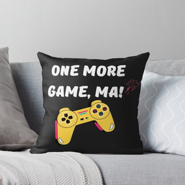 Item preview, One more game, MA! - Funny Text designed and sold by BaldingSnail.