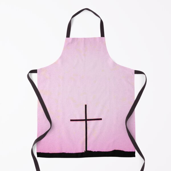 Item preview, pastel goth hillside cross pink sky designed and sold by frauenbrauen.