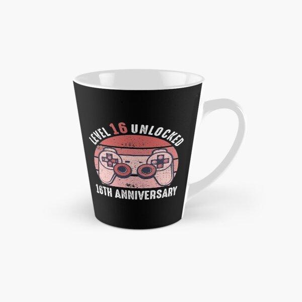 Item preview, Level 16 Unlocked 16th Anniversary Gamer designed and sold by RandomStuffShop.