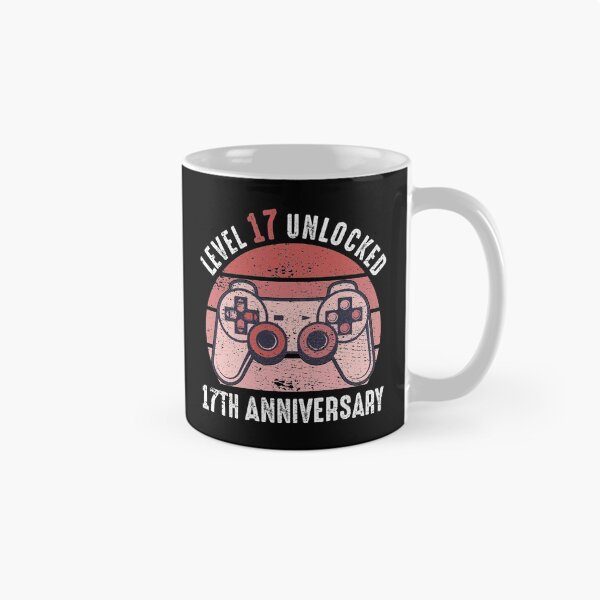 Item preview, Level 17 Unlocked 17th Anniversary Gamer designed and sold by RandomStuffShop.