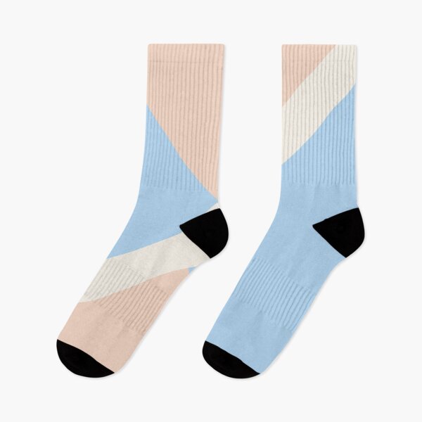 Item preview, Baby Blue Off-White Peach Diagonal Stripe Design 2021 Color of the Year Wild Blue Yonder and Accent Shades designed and sold by ColorOfTheYears.