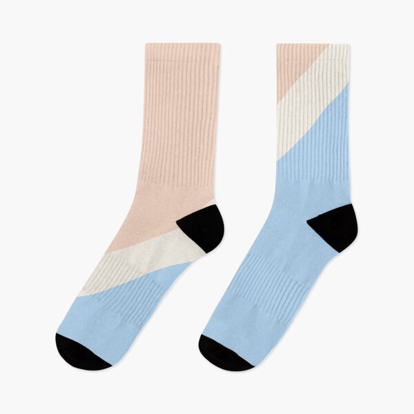 Item preview, Baby Blue Off-White Peach Diagonal Stripe Design 2021 Color of the Year Wild Blue Yonder and Accent Shades designed and sold by ColorOfTheYears.