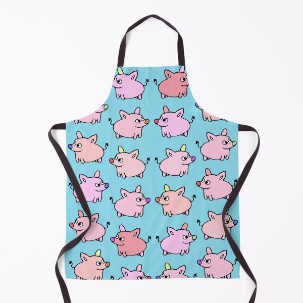 Item preview, Cute and Colorful Pig Pattern (blue) designed and sold by Davey's Designs.
