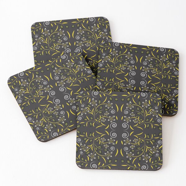 Item preview, seamless pattern with flowers and leaves hohloma style designed and sold by deepakrode7.