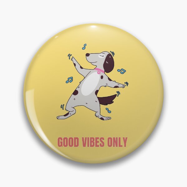 Item preview, Cute dog Dancing - Good Vibes Only  designed and sold by faudeltn.