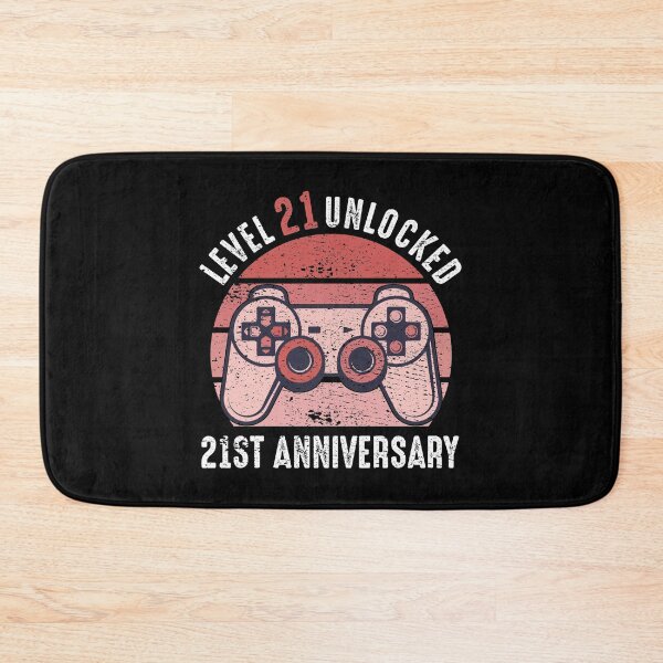 Item preview, Level 21 Unlocked 21st Anniversary Gamer designed and sold by RandomStuffShop.