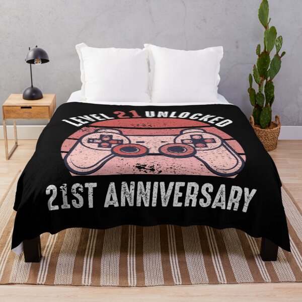 Item preview, Level 21 Unlocked 21st Anniversary Gamer designed and sold by RandomStuffShop.