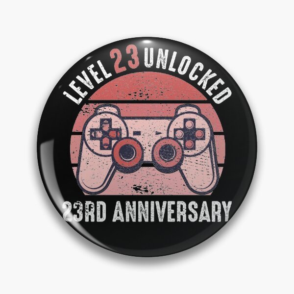 Item preview, Level 23 Unlocked 23rd Anniversary Gamer designed and sold by RandomStuffShop.