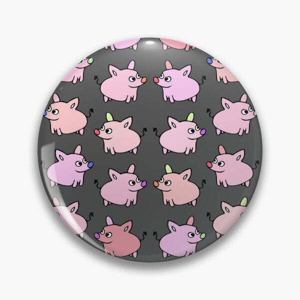 Item preview, Cute and Colorful Pig Pattern (grey) designed and sold by Davey's Designs.