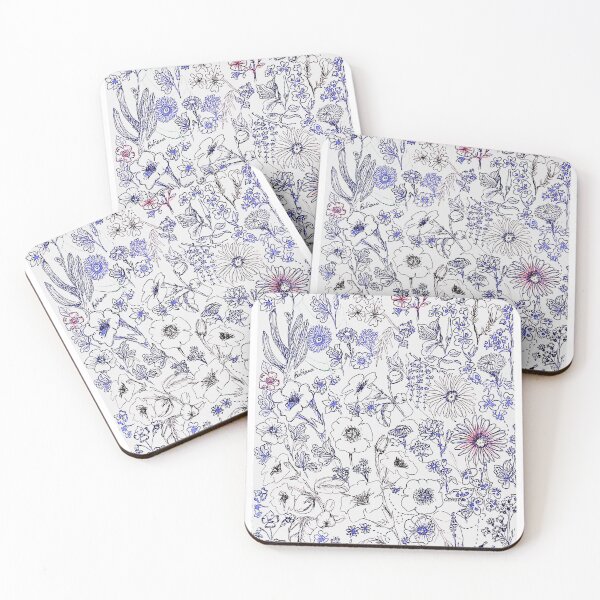 Item preview, Inked Florals designed and sold by jiezlvc.