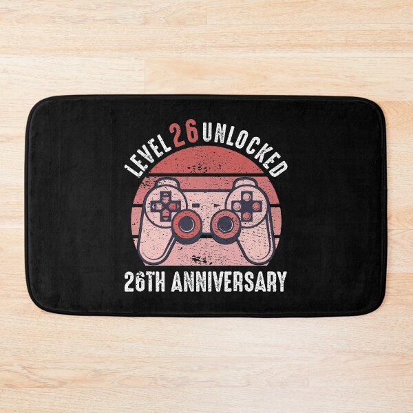Item preview, Level 26 Unlocked 26th Anniversary Gamer designed and sold by RandomStuffShop.