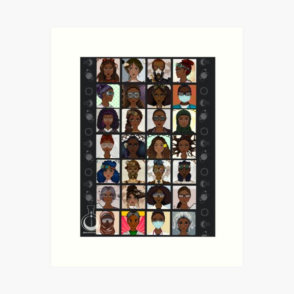 Black Excellence (Black Women in STEM) Art Print