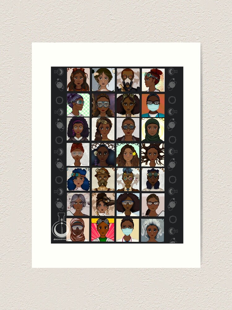 Alternate view of Black Excellence (Black Women in STEM) Art Print