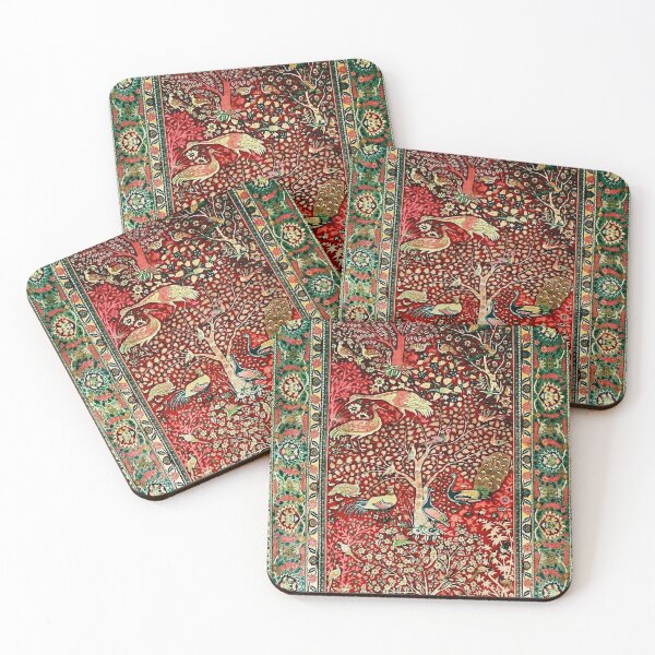 Item preview, Antique Persian Rug Bird Tree Flowers ca. 1600 Print designed and sold by Vicky Brago-Mitchell®.