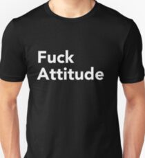 Camiseta unisex Camiseta Fuck Attitude blanco
