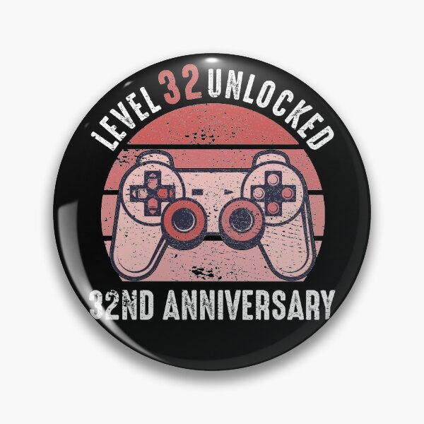 Item preview, Level 32 Unlocked 32nd Anniversary Gamer designed and sold by RandomStuffShop.
