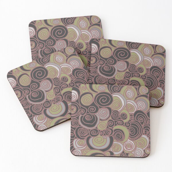 Item preview, Hand drawn spiral lines forming curls  designed and sold by Nata-V.