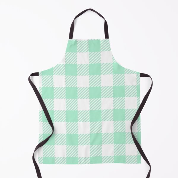 Item preview, Mint Green White Large Buffalo Plaid Gingham Print All Over designed and sold by Feeling Artsy.