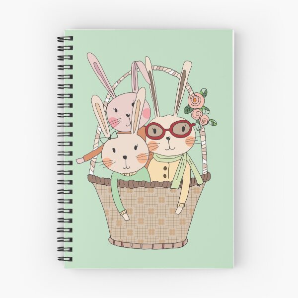 Item preview, Easter Three Bunnies in a Basket designed and sold by peacockcards.