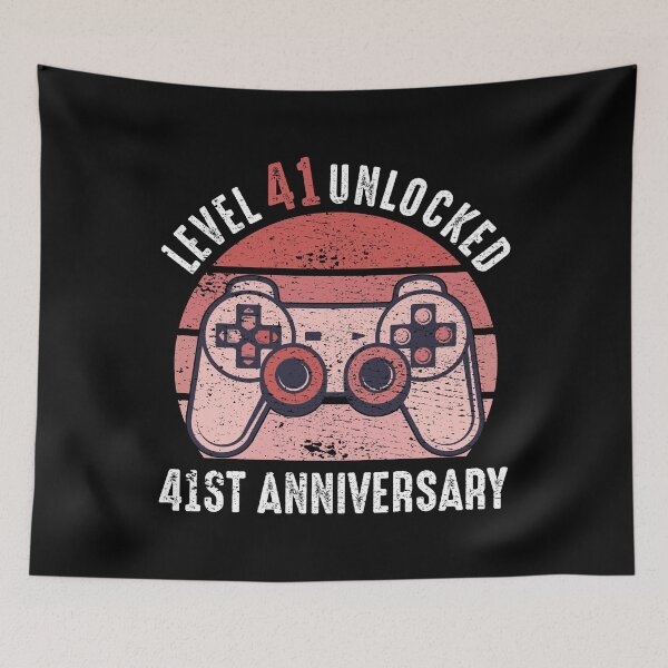 Item preview, Level 41 Unlocked 41st Anniversary Gamer designed and sold by RandomStuffShop.