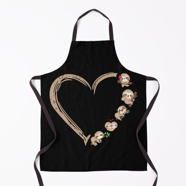Item preview, Cute Lazy Slowly Baby Sloth Heart Shape designed and sold by Dr.YesOrNo.