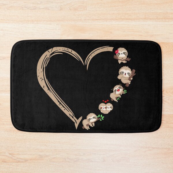 Item preview, Cute Lazy Slowly Baby Sloth Heart Shape designed and sold by Dr.YesOrNo.