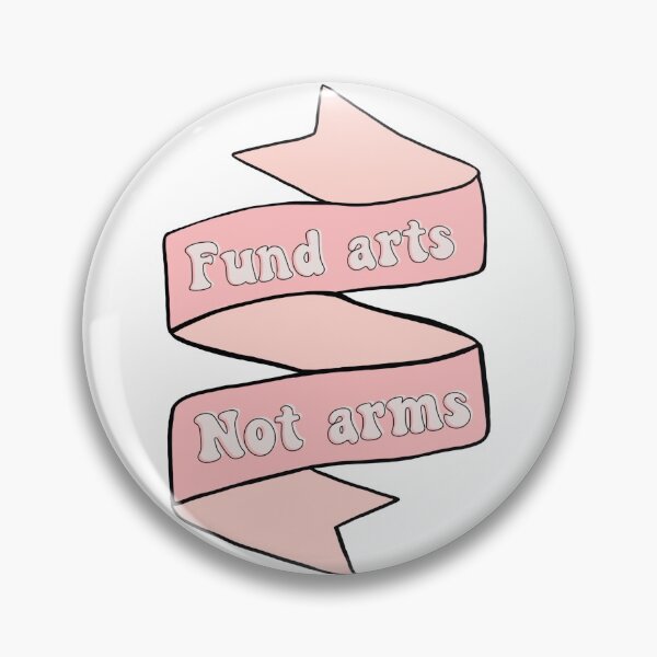 Item preview, fund arts not arms gun control sticker  designed and sold by kenzielemonis.