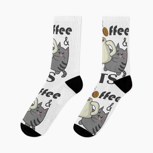 Item preview, Coffee and cats Grey designed and sold by ArtisanAaron.