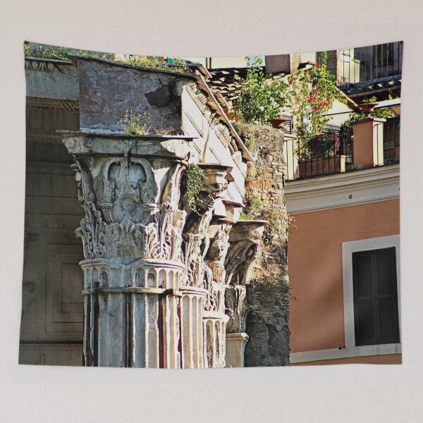 Item preview, Antique Roman Marble Columns Monument Rome Italy designed and sold by Anna Lemos.
