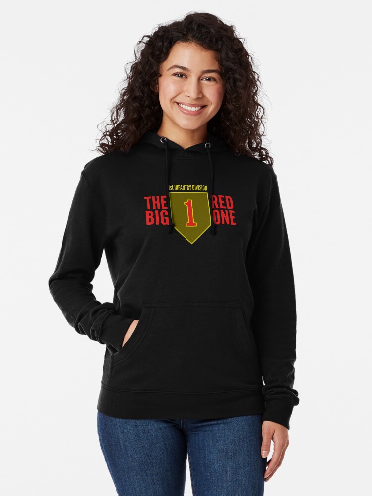 Army big shop red one hoodie