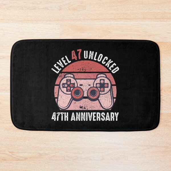 Item preview, Level 47 Unlocked 47th Anniversary Gamer designed and sold by RandomStuffShop.