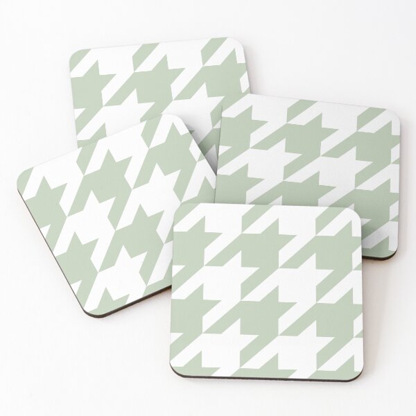 Item preview, Sage and White Houndstooth Large designed and sold by Feeling Artsy.