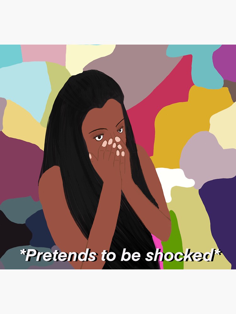 Da'Vonne Pretends to Be Shocked | Sticker