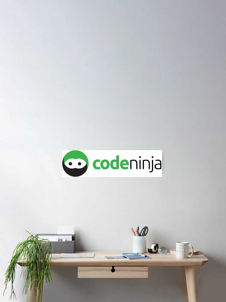 Imagen 2 de 3, Póster con la obra Code Ninja, diseñada y vendida por Tech-e-Tees.
