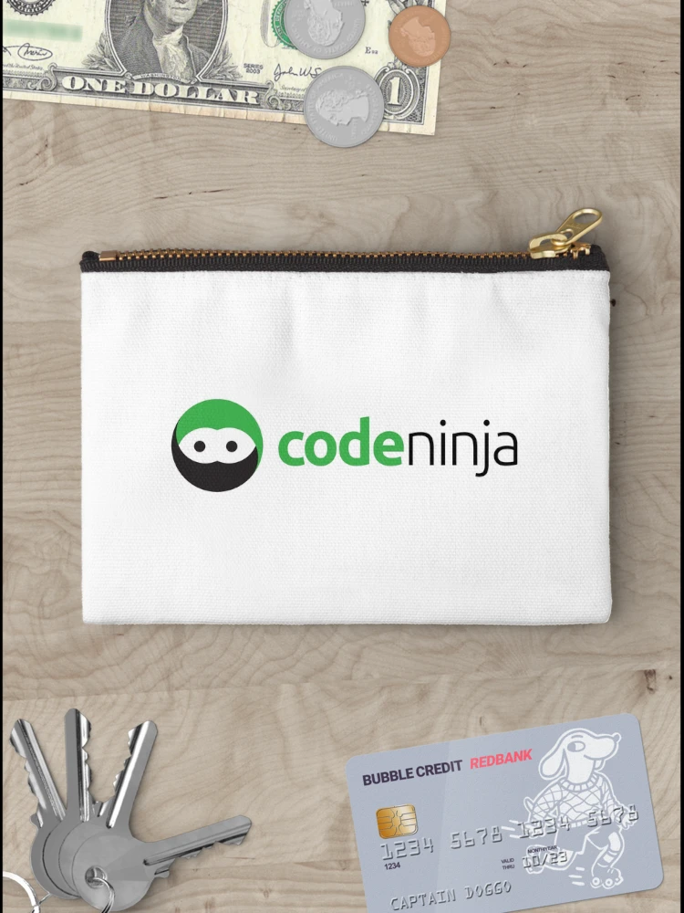 Thumbnail 3 of 4, Zipper Pouch, Code Ninja designed and sold by Tech-e-Tees.