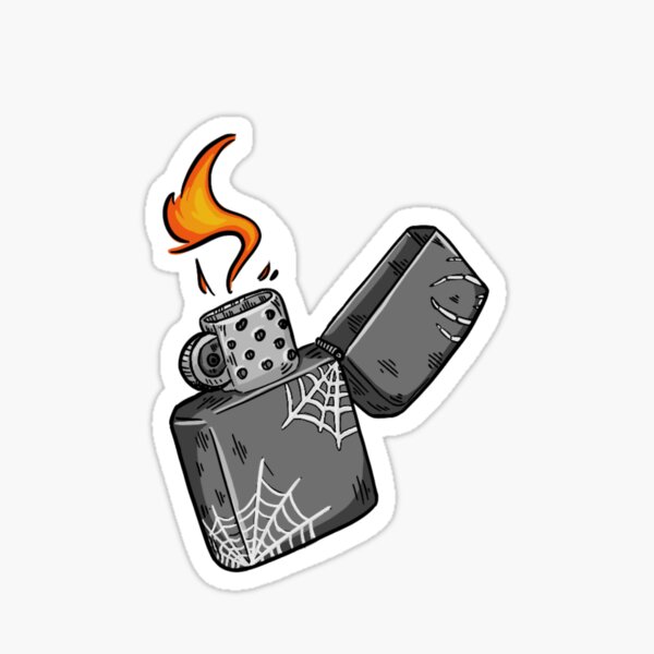 Web Lighter Sticker