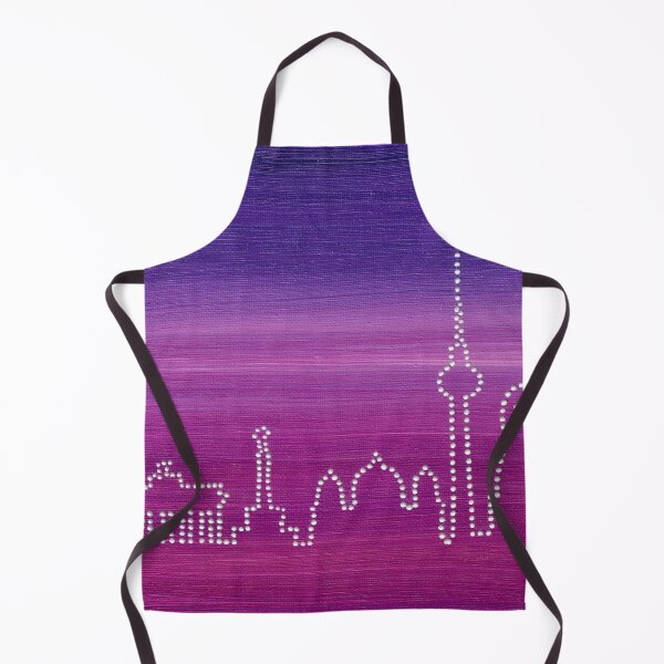 Item preview, Berlin Skyline in Dot Art on Pink & Purple Background designed and sold by nabeArtist.