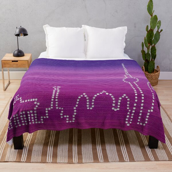 Item preview, Berlin Skyline in Dot Art on Pink & Purple Background designed and sold by nabeArtist.