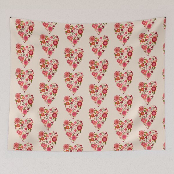 Item preview, Pink flower heart designed and sold by Belisa Bartra.
