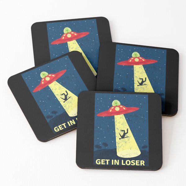 Item preview, Get In Loser Alien Distress Design designed and sold by Teelogic.