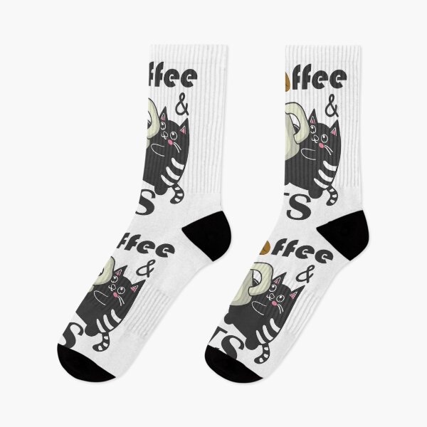 Item preview, Coffee and cats black and white designed and sold by ArtisanAaron.