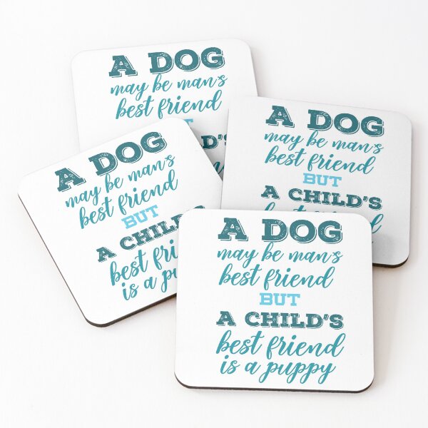 Item preview, A Dog May Be Man’s Best Friend, But A Child’s Best Friend Is A Puppy designed and sold by ArtOneDesign.