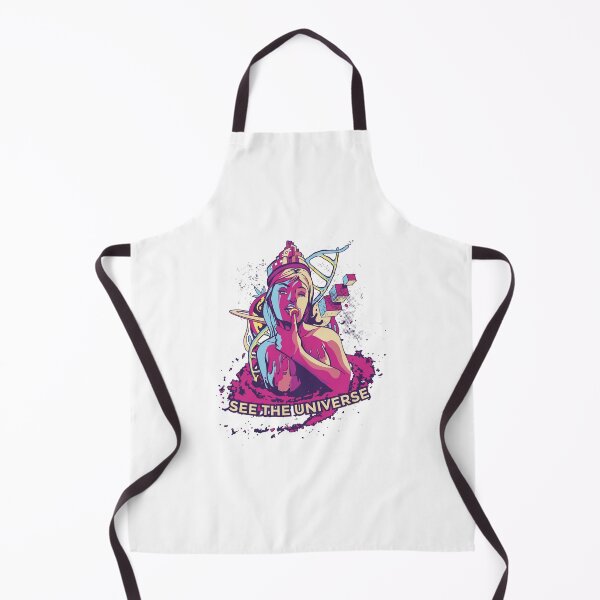 Item preview, Trippy woman in psychedelic look "See the Universe" designed and sold by DresslessDesign.