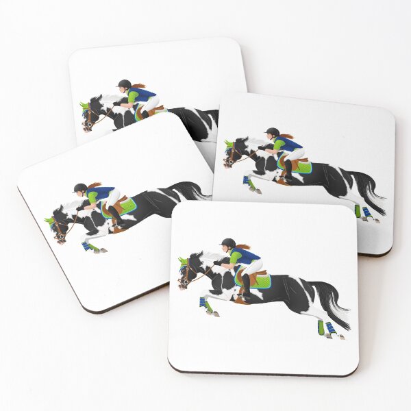 Item preview, Black Pinto Cross Country Horse - Equine Rampaige designed and sold by equinerampaige.