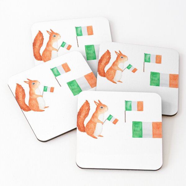 Item preview, Irish flags squirrel  designed and sold by zanbo.