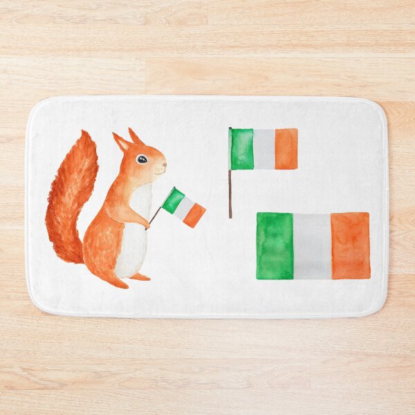 Item preview, Irish flags squirrel  designed and sold by zanbo.
