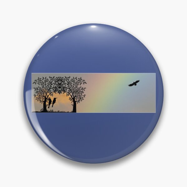 Item preview, Black birds enjoying a rainbow ! designed and sold by Byoudesigns.