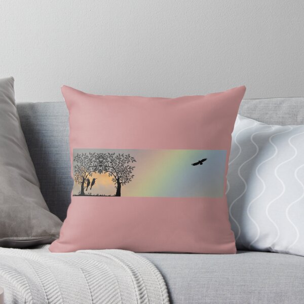 Item preview, Black birds enjoying a rainbow ! designed and sold by Byoudesigns.